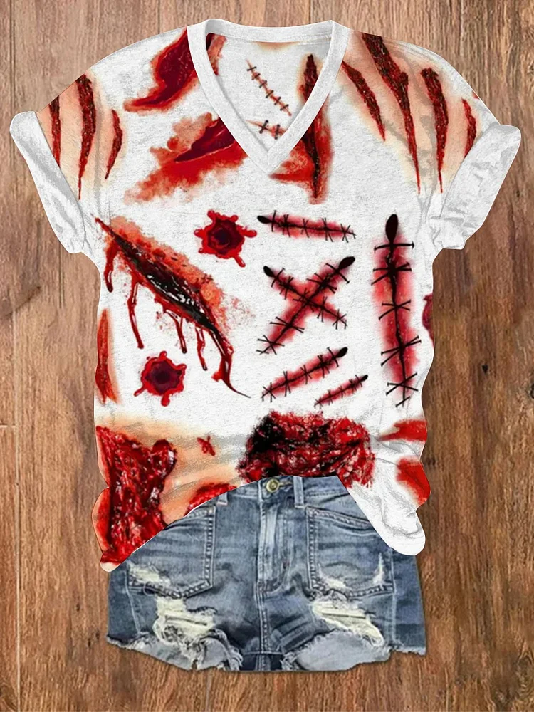 Women's Wound Print T-Shirt