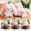 Jouets mignons en peluche &agrave; rabat de lapin de carotte de fraise