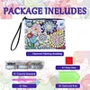Diamond Painting Mandala Single Side PU Cosmetic Bag Ladies Clutch