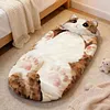 Plush Cat Envelope Sleeping Bag 68.9x31.5Inch Camping Sleeping Bags for Adults Camping Sleepovers & Home Lounging