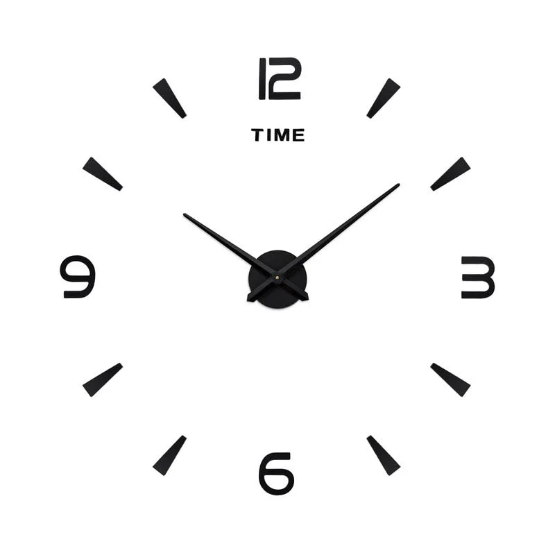 6 kinds Mute Wall Clock DIY Mirror Acrylic Digital Clock Room Decor Wall Sticker Simple Modern Bedroom Decoration Living Room