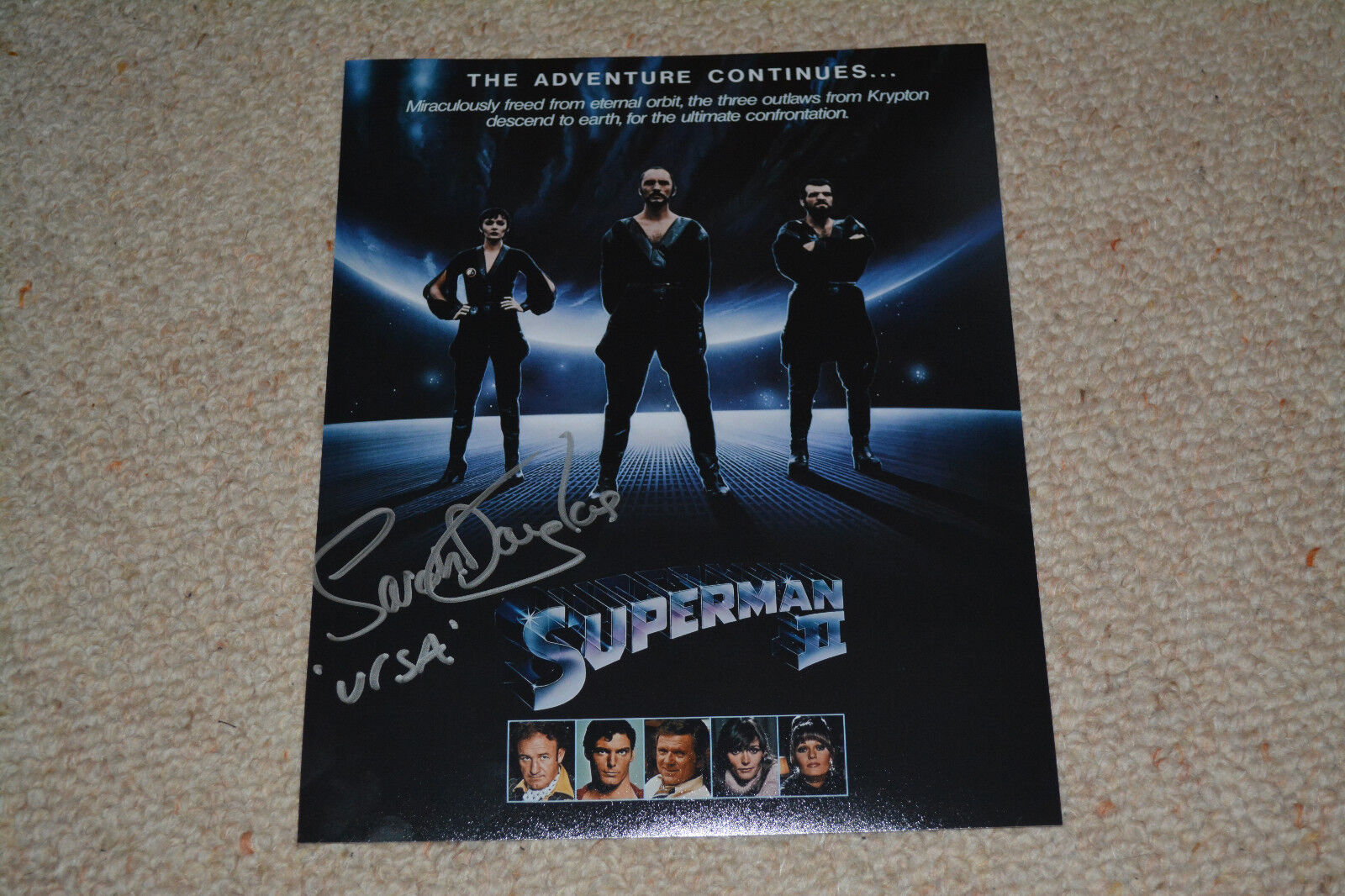 SARAH DOUGLAS signed autograph 8x10 20x25cm In Person SUPERMAN