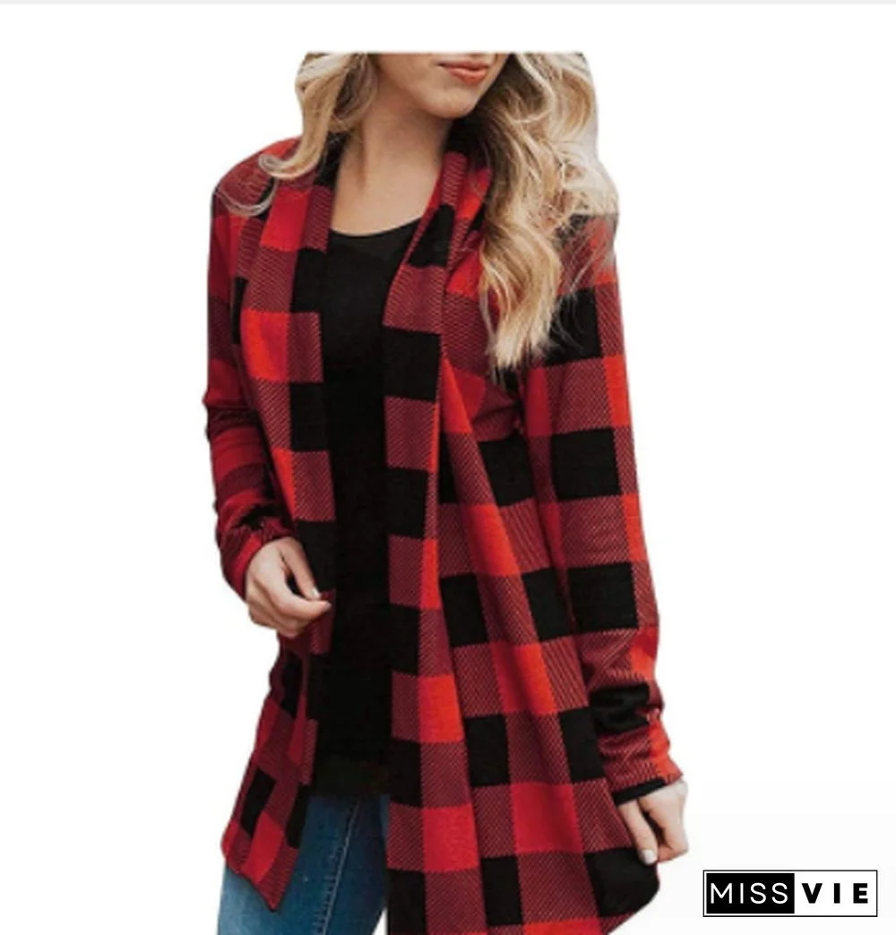 Plus Size Long Sleeve Single-breasted Loose Shirt Coat