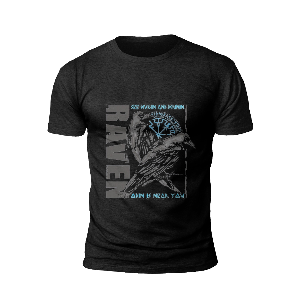 Raven's Wisdom T-Shirt: Seek Magic in the Shadows