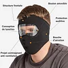 Masque chaud coupe-vent avec lunettes unisexe