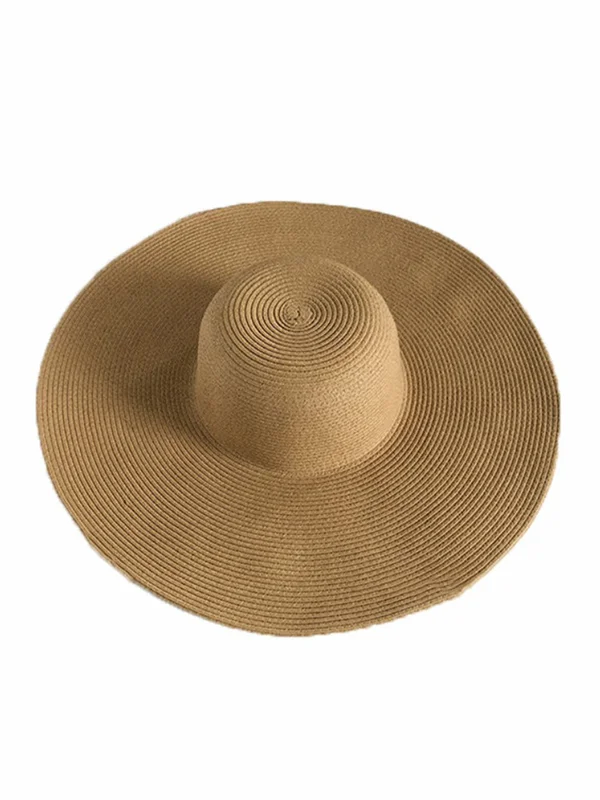 Simple Casual Vacation 10 Colors Wide Brim Hat