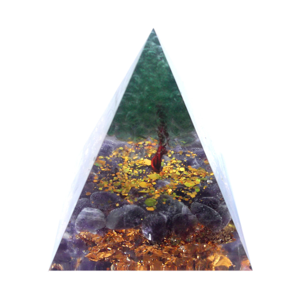 

5cm Natural Orgonite Pyramid Chakra, 501 Original
