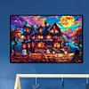 (60*40cm)Halloween Horror Night  - Full Round Drill Diamond Painting