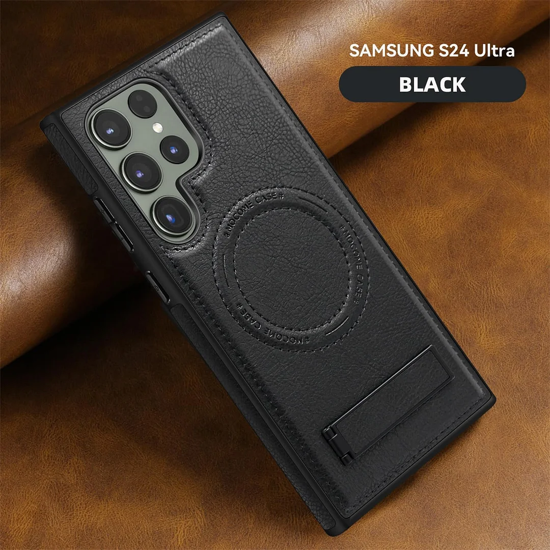 Samsung Galaxy Z Fold 6 Leather Case Magnetic Protective Case Holder Phone Case