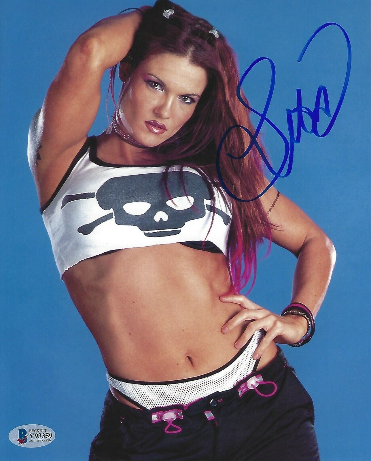 Lita Signed WWE 8x10 Photo Poster painting BAS COA Wrestling Superstar Legend Picture Autograph