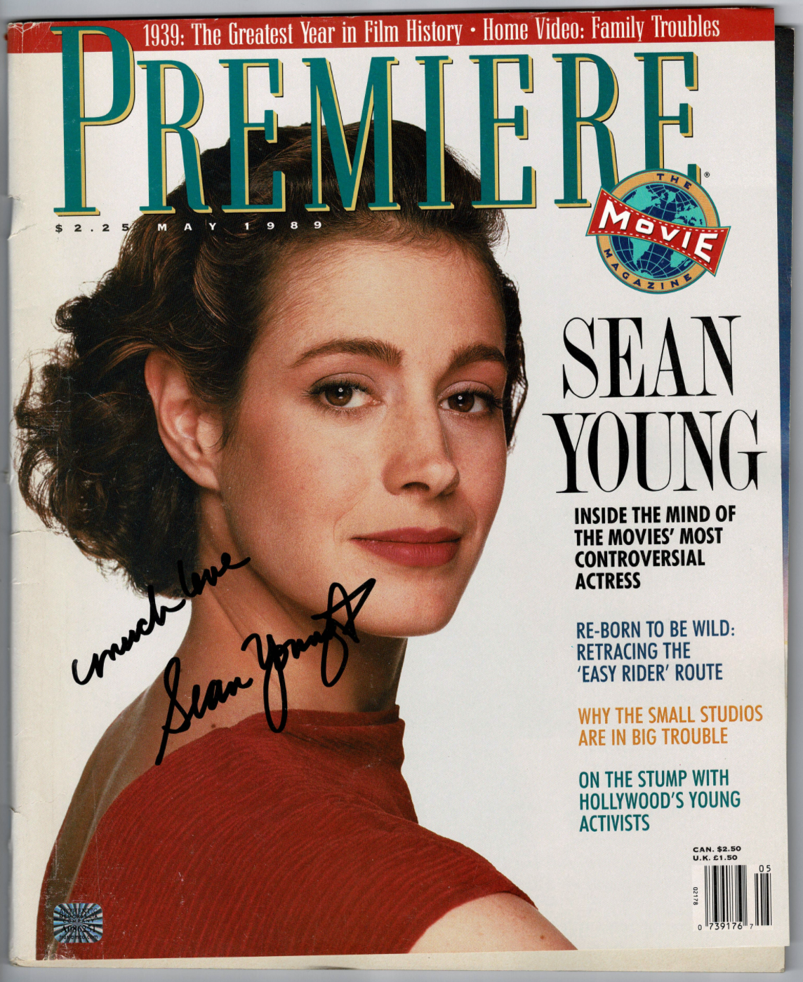 Sean Young signed autographed magazine! RARE! AMCo Authenticated! 10727