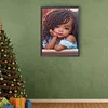 Diamond Painting -DIY Round Drill Little Girl and Animal