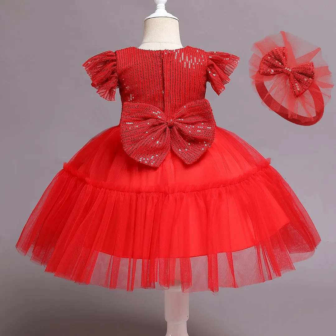 Newborn Dress For Girls Kids Wedding Party Dresses For Baby Girls 1st Birthday Princess Dress Bridesmaids Infant Bebe Vestidos