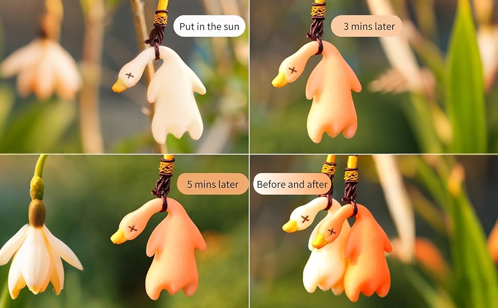 2025 Cute Swing Duck Car Interior Accessories Fun Mirror Hanging Ornament Rearview Hanger Dangle