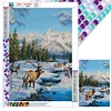 Diamond Painting-DIY Full Round Drill Deer（50*70cm）