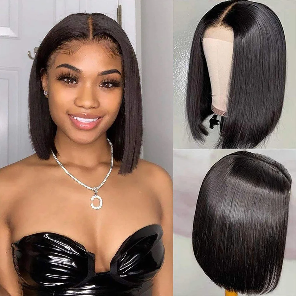 FLASH SALE!  Lace Front Bob Straight Virgin Hair Lace Frontal Wig 180% Density