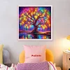 Colorful Tree Of Life - 11CT Counted Cross Stitch - 45*45cm - Natural