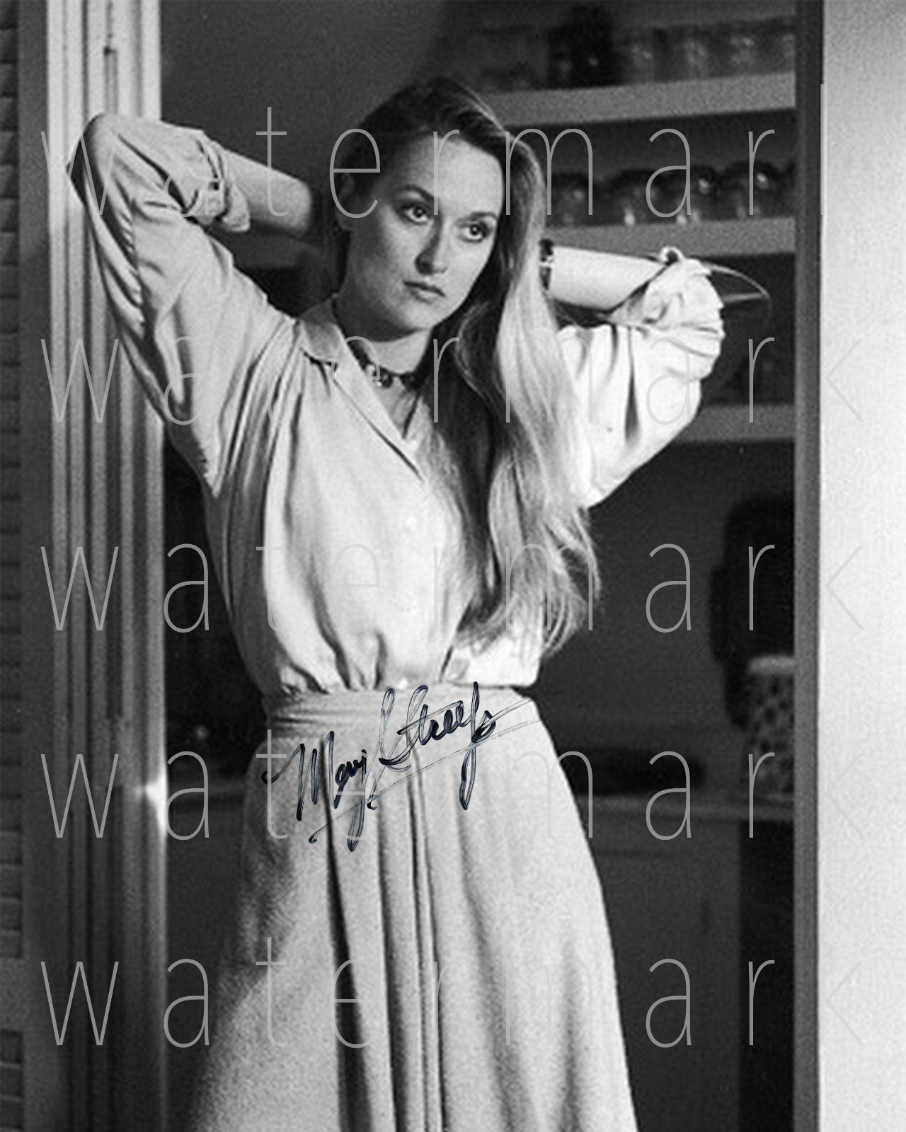 Meryl Streep signed sexy hot nude 8X10 Photo Poster painting picture poster autograph RP