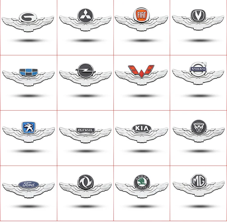 3D Wings Metal Logo for Cars（2PCS）