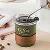 Coffee Tumbler with Lid, Travel Coffee Mug - 300ml Stainless Steel Mug for Coffee - Space Saving Tumbler for Hot and Cold Beverages Tea, Cocoa, Milk, Juice, Coffee