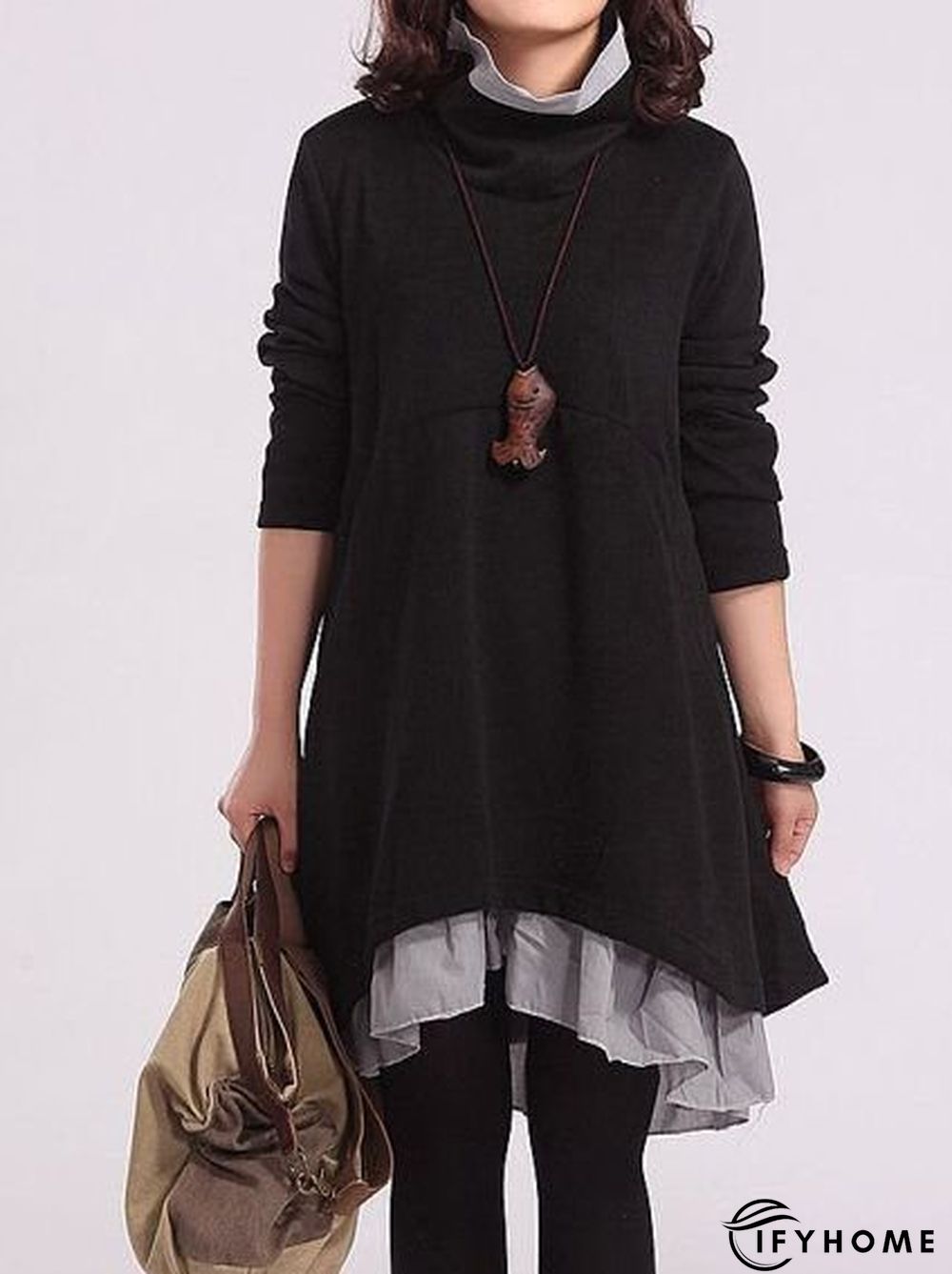 Vintage Fashion long sleeve dress | IFYHOME