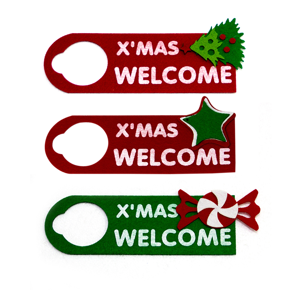 

Xmas Welcome Christmas Doorplate Hanging Plate New Year Pendant Ornaments, 501 Original