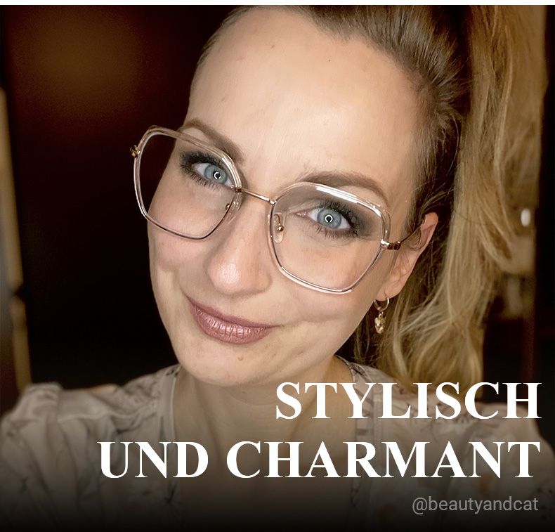 Natalee Gold Kristall Quadratisch Brille