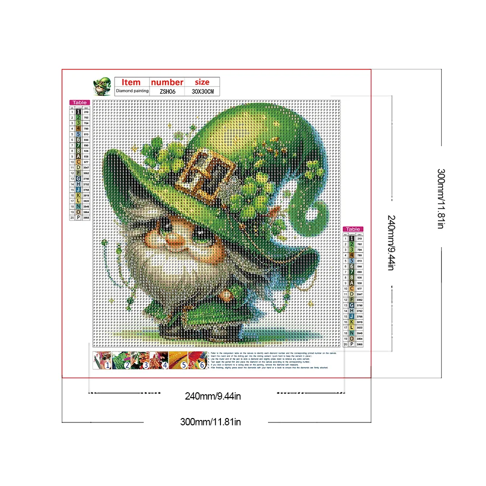 Diamond Painting - Full Round Drill - St.Patrick's Day(Canvas|30*30cm)