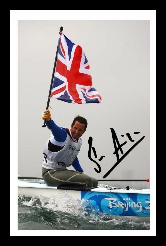 Ben Ainslie Autograph Signed & Framed Photo Poster painting 1