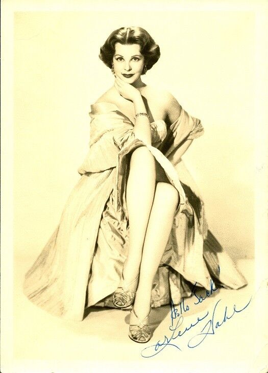 Vintage ARLENE DAHL Signed Photo Poster painting