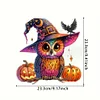 >SALE<Acrylic Special Shaped Pumpkin Owl 5D DIY Diamond Art Hanging Home Decorations