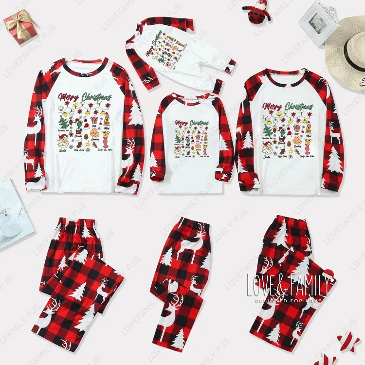Merry Grinchmas Christmas Family Matching Pajamas Sets