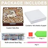 Wooden DIY Horse Diamond Painting Kit Note Box with 160 Papers for Office Desk