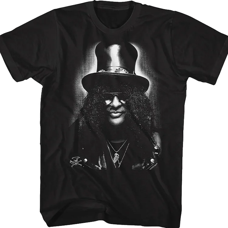 Black And White Image Slash T-Shirt