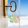 8Pcs DIY Calf Double Sided Special Shaped Diamond Painting Keychains