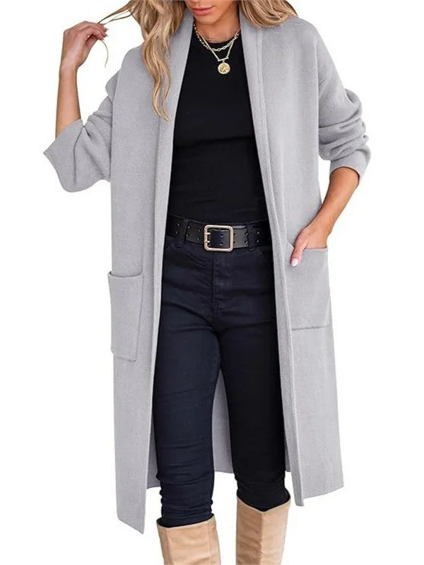 Athvotar Athvotar Women's New Autumn And Winter Fashion Women's Long Hair To Open The Jacket