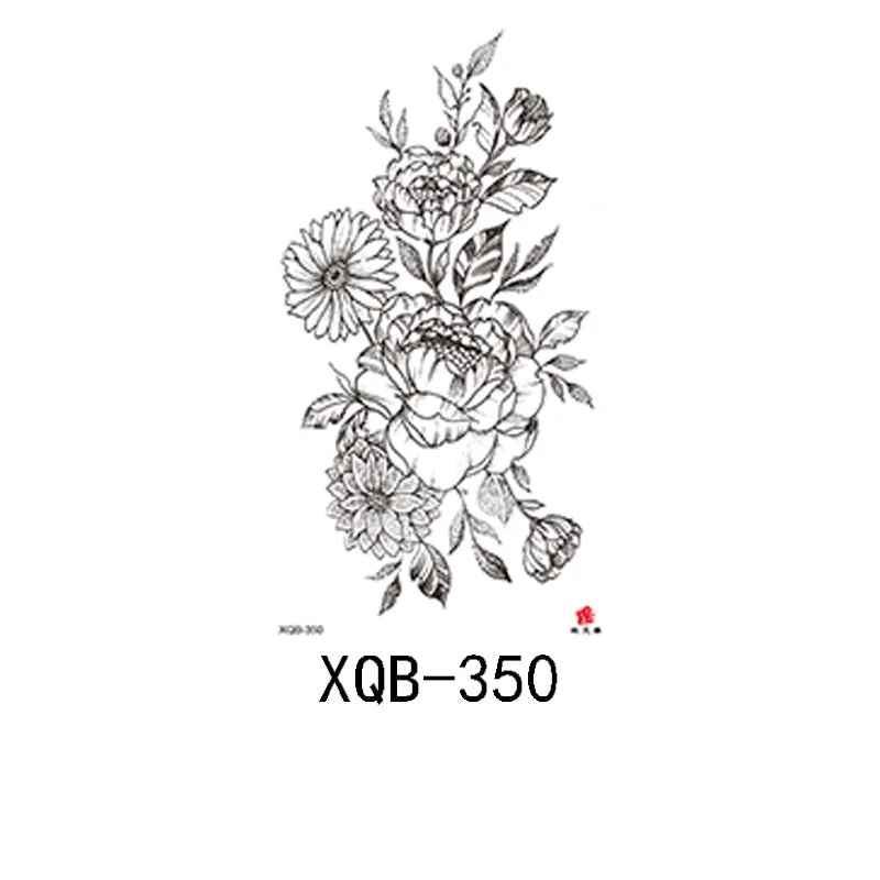 Small Full Arm Waterproof Tattoo Sticker Half Arm Arm Painted Flower Animal Arm Lasting European and American Tattoo Sticker