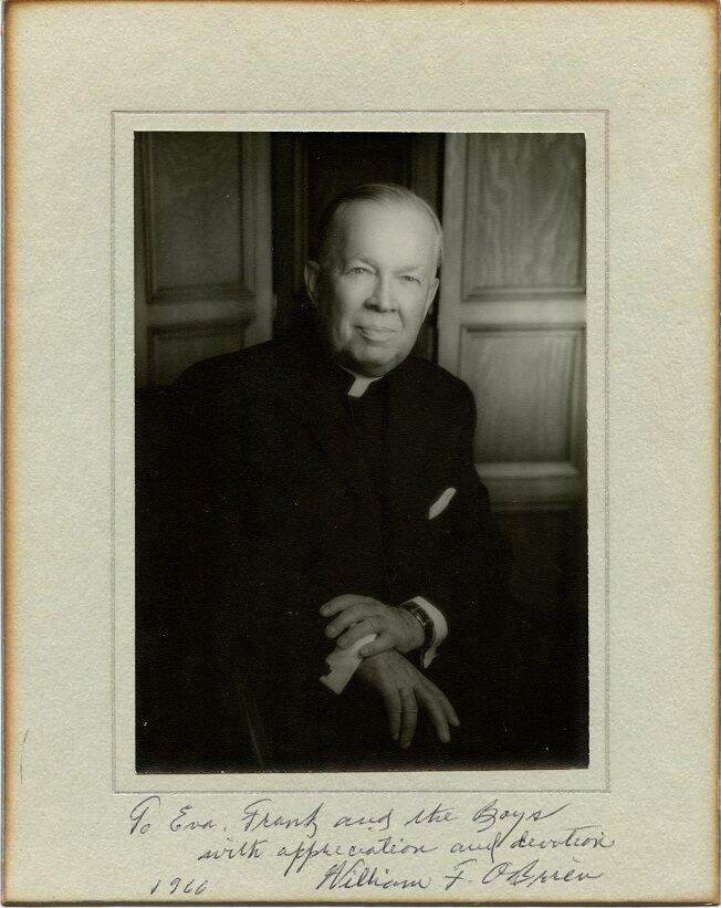 Father WILLIAM F. O'BRIEN Signed Photo Poster painting - 1966