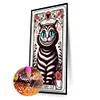 5D diy volle quadratische bohrer diamant malerei cheshire katze kit wohnkultur 45x65cm