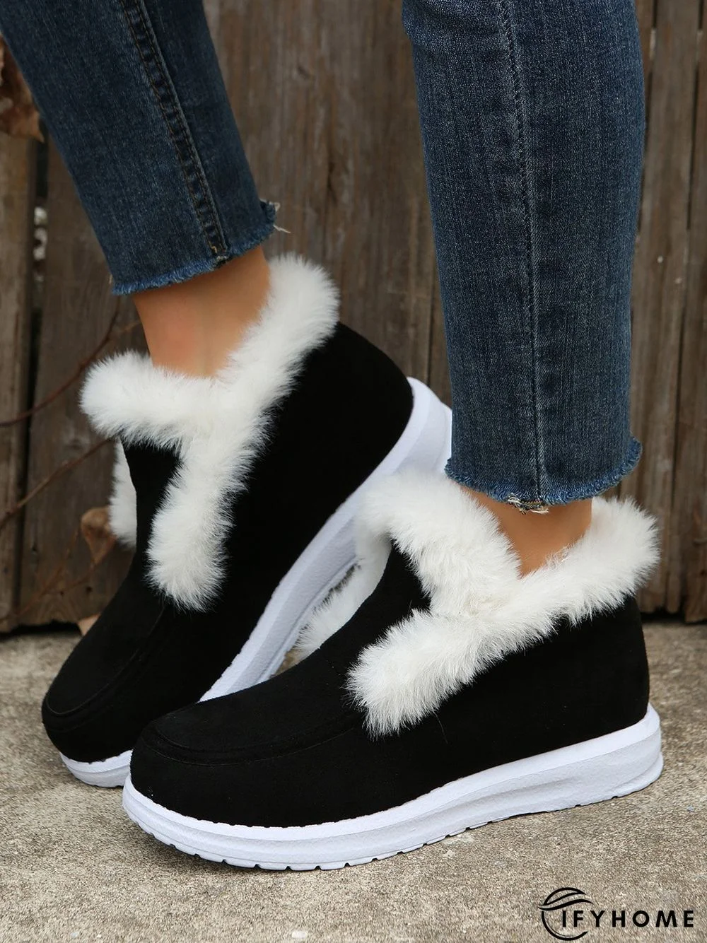 Split Joint Furry Boots | IFYHOME