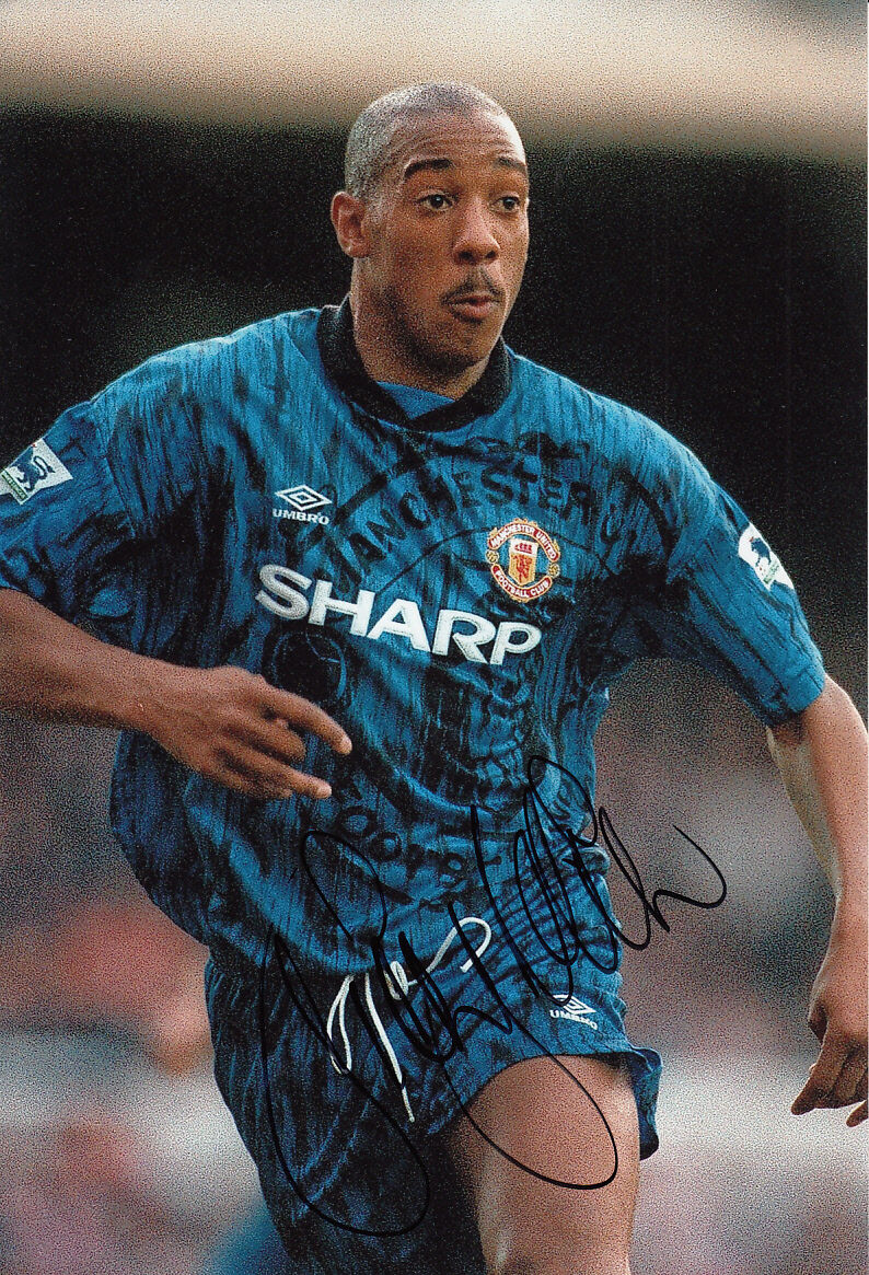 Manchester United Hand Signed Dion Dublin Photo Poster painting 12x8 1.