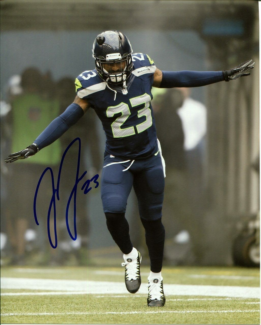 Jeron Johnson Seattle Seahawks Autographed Signed 8x10 Photo Poster painting CFS LOB