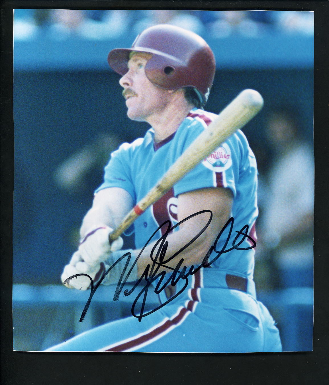 Mike Schmidt Signed Autographed 7 x 8 Original Photo Poster painting Philadelphia Phillies