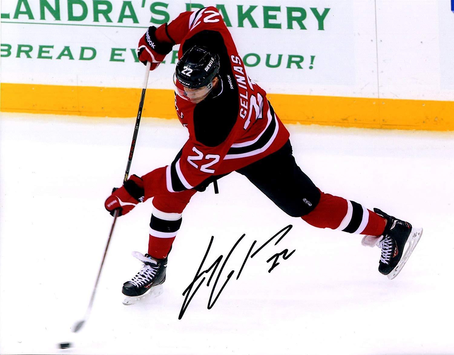 Eric Gelinas autographed signed 8x10 Photo Poster painting NHL New Jersey Devils