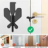 Travel portable door lock, security device, additional security and privacy door locker for home, hotel, school, apartment, dormitory