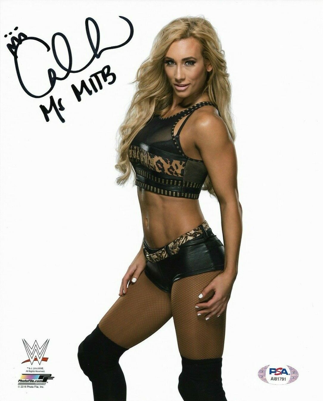 WWE CARMELLA HAND SIGNED AUTOGRAPHED 8X10 Photo Poster painting WITH PROOF AND PSA DNA COA 1