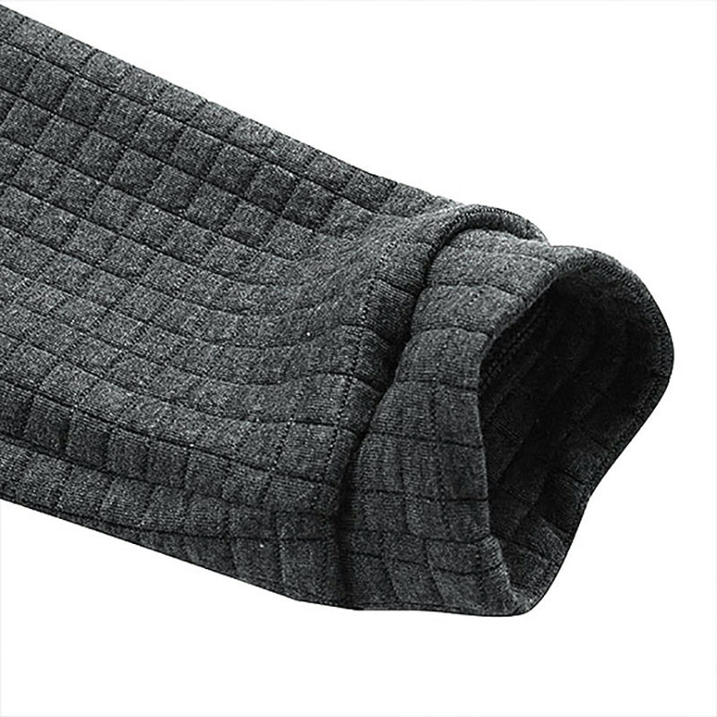 Men's Quilted Waffle Outdoor Sports Solid Color Long Sleeve Daily Tops Hoodie