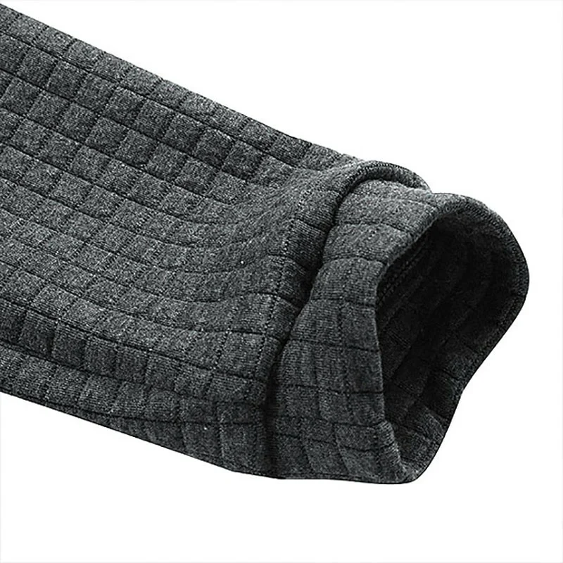 Men's Quilted Waffle Outdoor Sports Solid Color Long Sleeve Daily Tops Hoodie