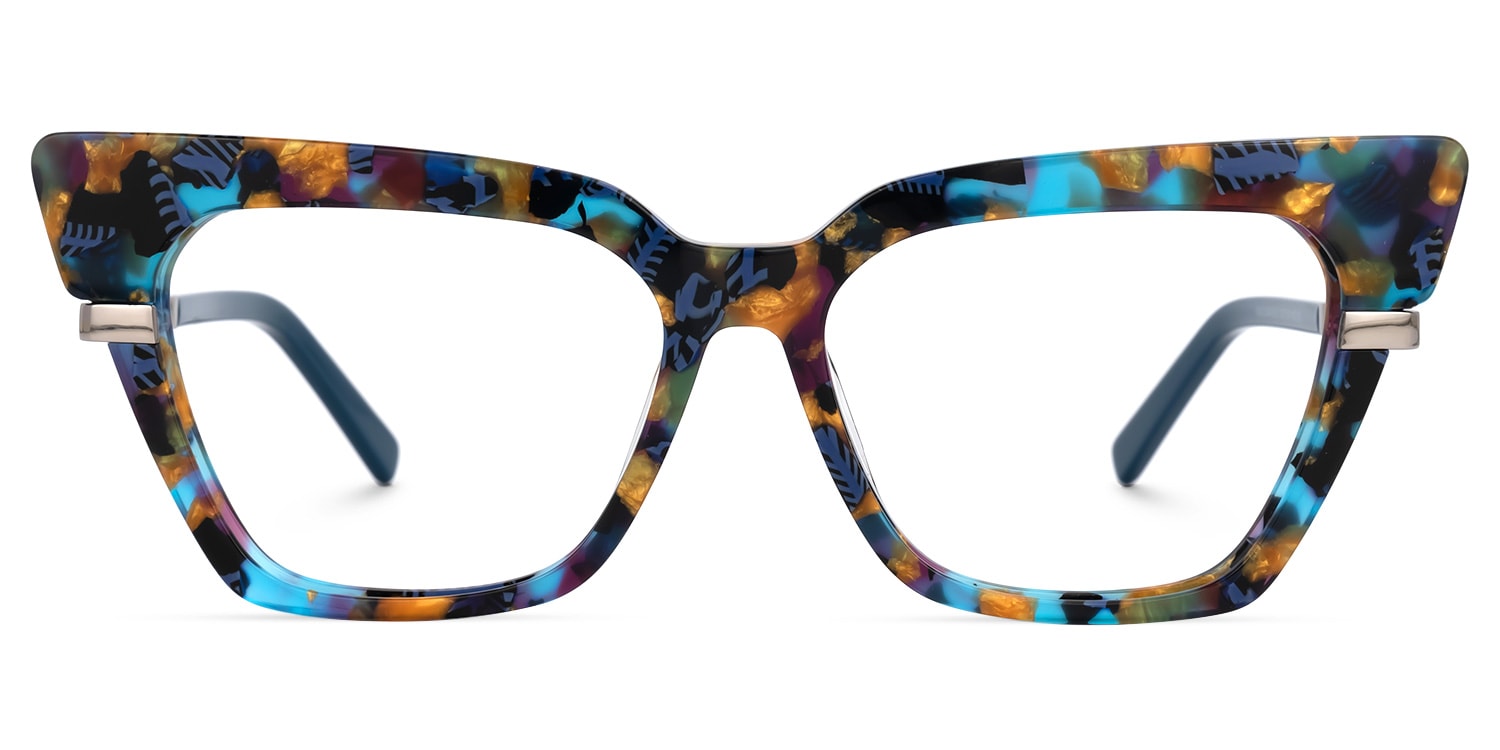 Leeds Cat eye Floral Eyeglasses Vooglam UK