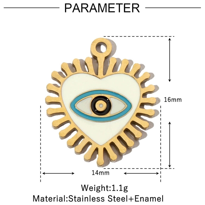 3 PCS/Package 12*17mm 17*14mm 19*14mm 304 Stainless Steel Water Droplets Jewelry Accessories Pendant